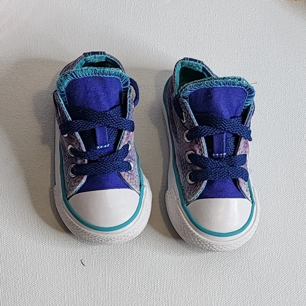 Converse Kids Shoes - Blue and Purple
